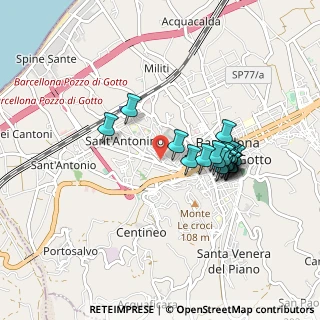 Mappa Via Vespri, 98051 Barcellona Pozzo di Gotto ME, Italia (0.8605)