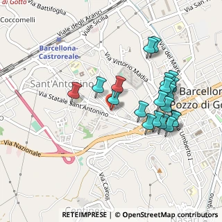 Mappa Via Vespri, 98051 Barcellona Pozzo di Gotto ME, Italia (0.5085)