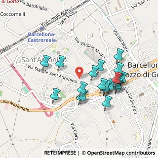 Mappa Via Vespri, 98051 Barcellona Pozzo di Gotto ME, Italia (0.4765)
