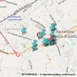 Mappa Via S. Francesco di Paola, 98051 Barcellona Pozzo di Gotto ME, Italia (0.377)
