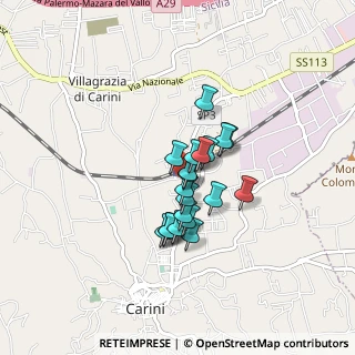 Mappa Piazza Stazione, 90044 Carini PA, Italia (0.6185)
