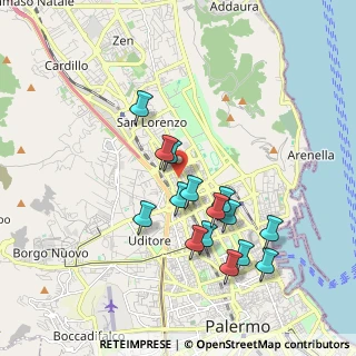 Mappa Via Restivo, 90143 Palermo PA, Italia (1.94333)