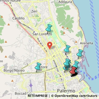 Mappa Via Restivo, 90143 Palermo PA, Italia (2.963)