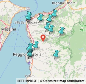 Mappa Via Ortì Inferiore, 89126 Terreti RC, Italia (7.64357)