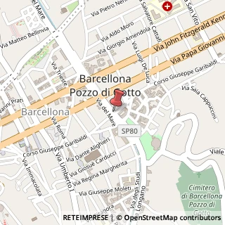 Mappa Via Giuseppe Garibaldi, 90, 98051 Barcellona Pozzo di Gotto, Messina (Sicilia)