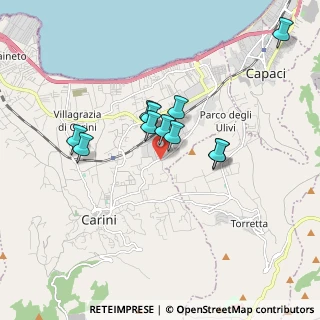 Mappa Via Don L. Sturzo, 90044 Carini PA, Italia (1.60182)