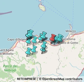 Mappa Largo Leopardi, 98066 Patti ME, Italia (9.7535)