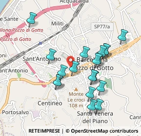 Mappa Via Antonio Maria Jaci, 98051 Barcellona Pozzo di Gotto ME, Italia (0.98526)