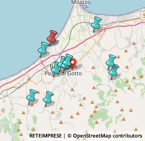 Mappa Via Serro del Carmine, 98051 Barcellona Pozzo di Gotto ME, Italia (3.6975)