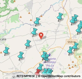 Mappa Via Maria Santissima del Rosario, 97013 Pedalino RG, Italia (6.6965)