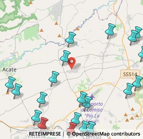 Mappa Via Volga, 97013 Pedalino RG, Italia (6.8005)