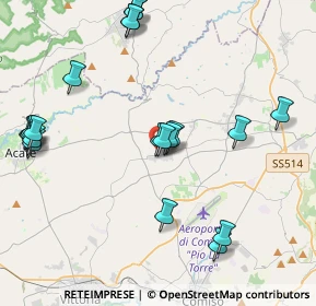 Mappa Via Volga, 97013 Pedalino RG, Italia (5.3845)