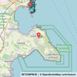 Mappa Via Isola, 96100 Siracusa SR, Italia (3.746)