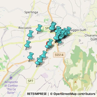 Mappa SP Comiso - Chiaramonte km 6, 97012 Chiaramonte Gulfi RG, Italia (1.50357)