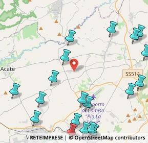 Mappa Via XXV Aprile, 97013 Pedalino RG, Italia (6.6555)