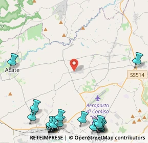 Mappa Via Simone Simoni, 97013 Pedalino RG, Italia (7.7375)