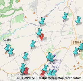 Mappa Via Brenta, 97013 Pedalino RG, Italia (6.703)