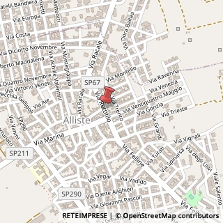 Mappa Via Racale, Snc, 73040 Alliste, Lecce (Puglia)