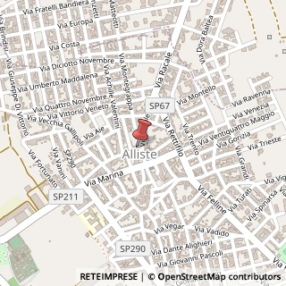 Mappa Piazza San Quintino,  38, 73040 Alliste, Lecce (Puglia)