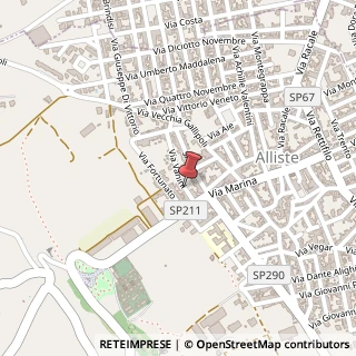 Mappa Via della Repubblica, 1, 73040 Alliste, Lecce (Puglia)