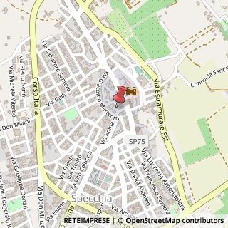 Mappa Via Ferrante Gonzaga, 39, 73040 Specchia, Lecce (Puglia)