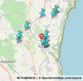 Mappa Via Costanzo Varolio, 73039 Tricase LE, Italia (3.64273)