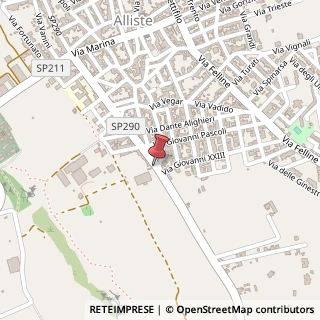Mappa Via Longa, 20, 73014 Alliste, Lecce (Puglia)