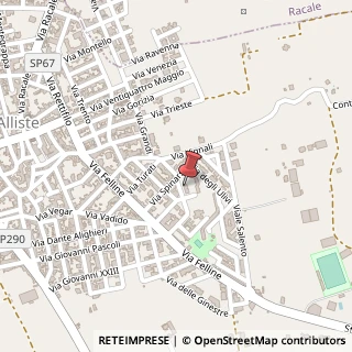 Mappa Via Martiri Fosse Ardeatine, 1, 73040 Taurisano, Lecce (Puglia)