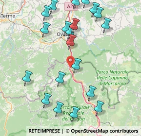 Mappa Strada Panoramica Ciazze, 16010 Rossiglione GE, Italia (9.6835)