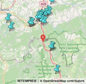 Mappa Strada Panoramica Ciazze, 16010 Rossiglione GE, Italia (8.642)