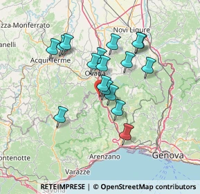 Mappa Strada Panoramica Ciazze, 16010 Rossiglione GE, Italia (11.68529)