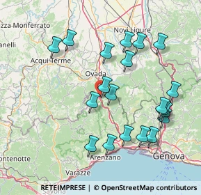 Mappa Strada Panoramica Ciazze, 16010 Rossiglione GE, Italia (16.159)