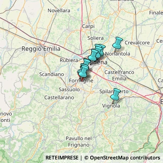 Mappa Via Jacopo Barozzi, 41043 Formigine MO, Italia (7.52167)