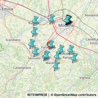 Mappa Via Goffredo Mameli, 41043 Formigine MO, Italia (7.788)