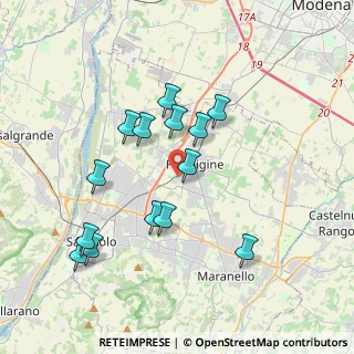 Mappa Via Frosinone, 41043 Formigine MO, Italia (3.62143)