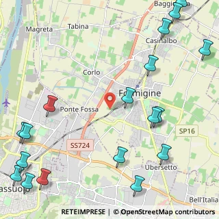 Mappa Via per Sassuolo, 41043 Formigine MO, Italia (3.34611)