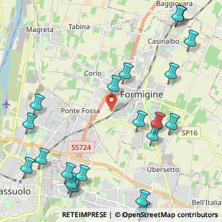Mappa Via per Sassuolo, 41043 Formigine MO, Italia (3.0575)