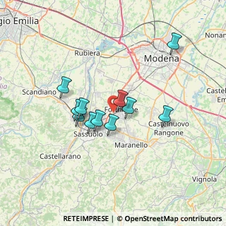 Mappa Via per Sassuolo, 41043 Formigine MO, Italia (5.66364)