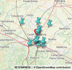 Mappa Via G. Impastato, 40013 Castel Maggiore BO, Italia (8.62308)
