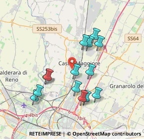 Mappa Via G. Impastato, 40013 Castel Maggiore BO, Italia (3.46214)