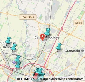 Mappa Via G. Impastato, 40013 Castel Maggiore BO, Italia (6.6105)