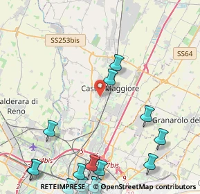 Mappa Via G. Impastato, 40013 Castel Maggiore BO, Italia (6.8935)