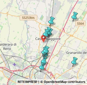 Mappa Via G. Impastato, 40013 Castel Maggiore BO, Italia (3.35545)
