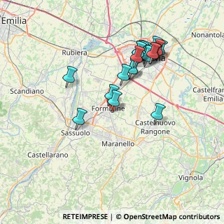 Mappa Via P. Gobetti, 41043 Formigine MO, Italia (7.3495)