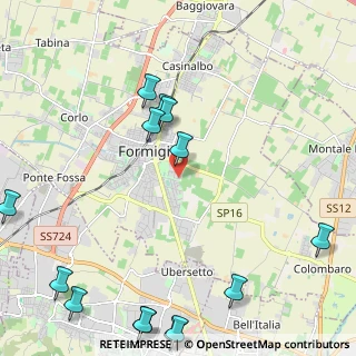 Mappa Via P. Gobetti, 41043 Formigine MO, Italia (3.07286)