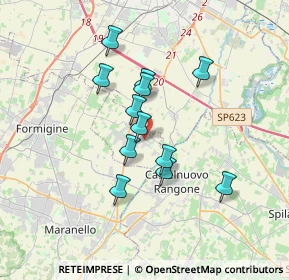 Mappa Via Elio Vittorini, 41051 Castelnuovo Rangone MO, Italia (2.85167)