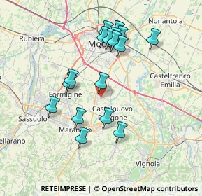 Mappa Via Elio Vittorini, 41051 Castelnuovo Rangone MO, Italia (7.18389)