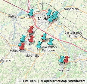 Mappa Via Elio Vittorini, 41051 Castelnuovo Rangone MO, Italia (7.10125)