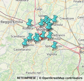 Mappa Via Elio Vittorini, 41051 Castelnuovo Rangone MO, Italia (9.21286)