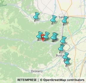 Mappa Via Campo Sportivo, 12020 Venasca CN, Italia (6.53455)